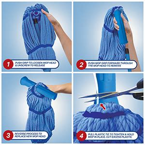 Mr Gleam Microfibre Magic Mop Ezy Twist Refill : Amazon.in: Home ...