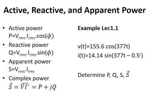Image result for Active Power Reactive Power Apparent Power Problem Questions