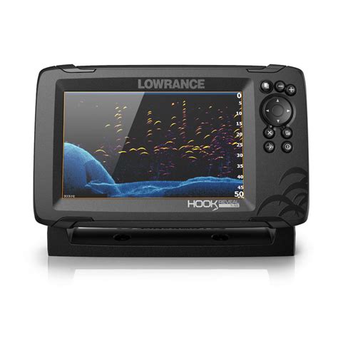 Lowrance Hook Reveal Fish finder Splitsht with Down scan Imaging ...
