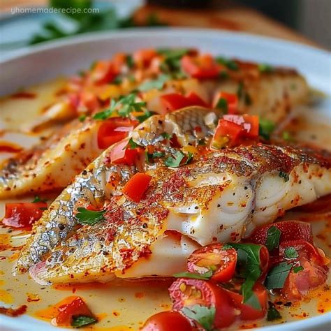 Delicious Red Snapper with Creamy Creole Sauce - My Homemade Recipe ...