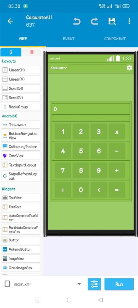 Sketchub • Simple Calculator UI
