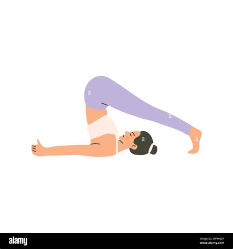 Yoga plow pose hand drawn illustration Stock Vector Image & Art - Alamy