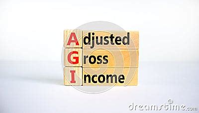 AGI Adjusted Gross Income Symbol. Concept Words AGI Adjusted Gross ...
