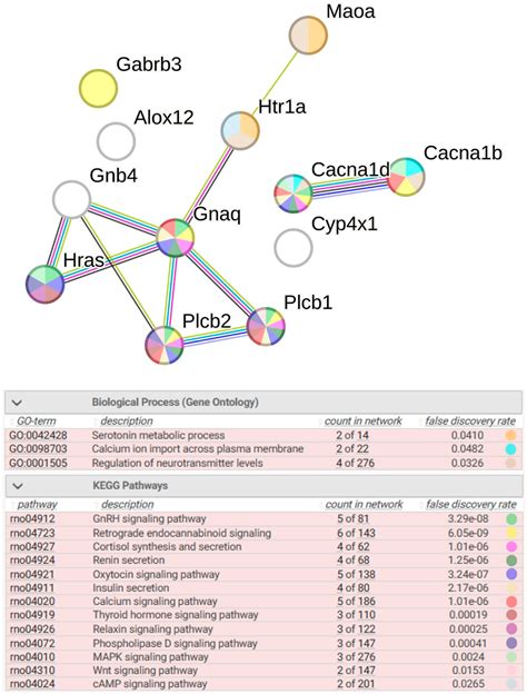 Expression Profiles of Genes Related to Serotonergic Synaptic Function ...