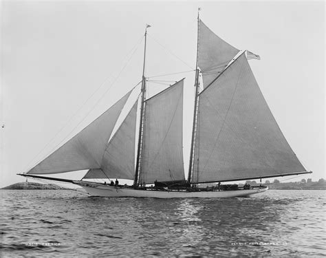 The yacht “America” which won the first America’s Cup in 1851; pictured ...