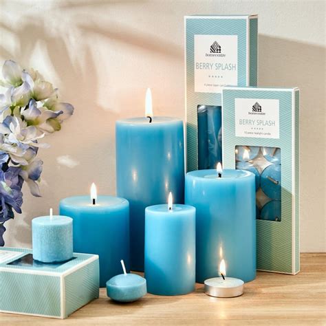 Buy Colour Refresh Blueberry Scented Pillar Candle from Home Centre at ...