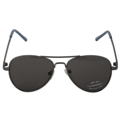 Buy Carlton London Boy's Black Lens & Gunmetal-Toned Aviator Sunglasses ...