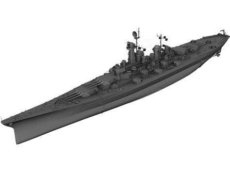 Montana Class Battleship 3D Model | 3D CAD Browser