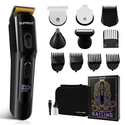 Upgraded SUPRENT Beard Trimmer Kit, 5 in 1 Multi-functional Groomer Kit ...