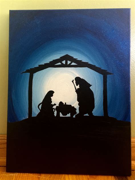 Easy Nativity Scene Painting