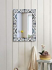 Buy 999STORE Printed Mirror on Wall Bathroom Big Mirrors Decorative ...