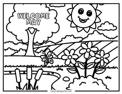 May Coloring Sheet