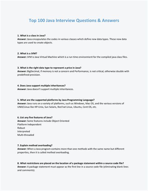 Java Interview Questions - These new data types are used to create ...