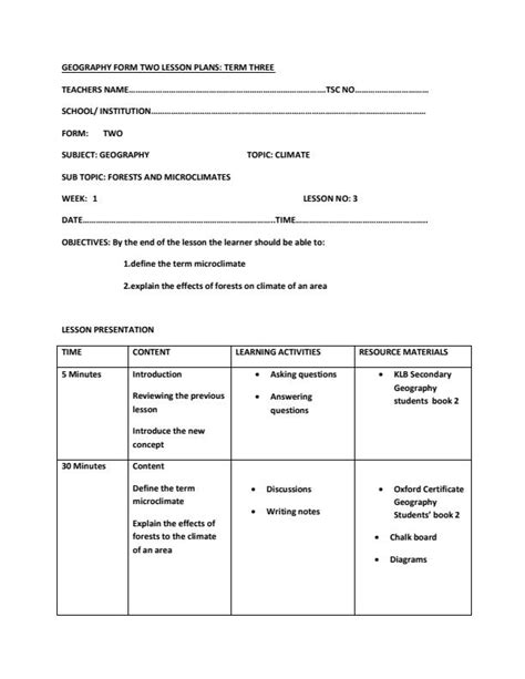 Image result for Geography Form 2 Lesson