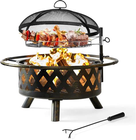 Amazon.com : BALI OUTDOORS Wood Fire Pit Outdoor Wood Burning Fire Pits ...