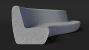 Wave Benches with Glass Table 3D model | 3D Molier International