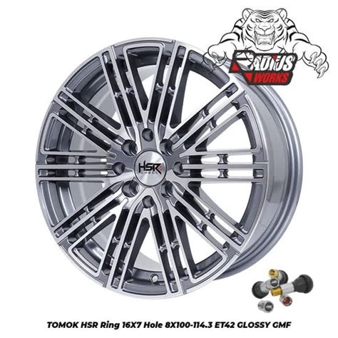 Jual velg hsr TOMOK HSR R16X7 mobil brio jazz yaris calya agya H8X100 ...