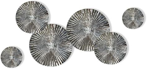 Craftter Luxury Silver Metal Wall Hanging Sculpture Decorative Wall Art ...