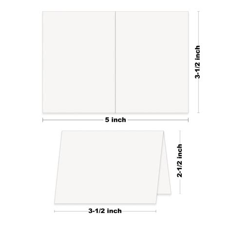 Basis Folded Place Cards - DIY Table Tents - CutCardStock
