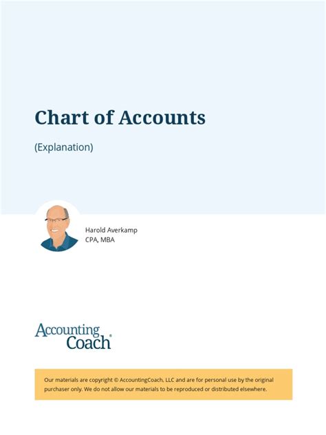 Basic Chart of Accounts 的图像结果