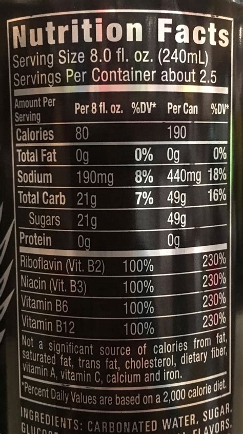 Monster Energy Drink Label