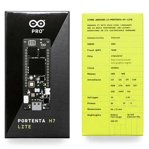 Official Arduino Portenta H7 Lite Development Board - ABX00045 – Robocraze