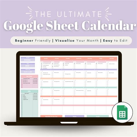 Google Sheets Calendar 2025 - 2025 Calendar Printable