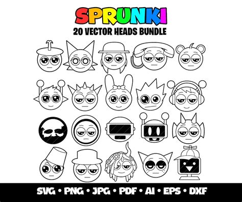 Buy Incredibox Sprunki Svg Bundle Sprunki Beats Gaming Clipart SVG ...
