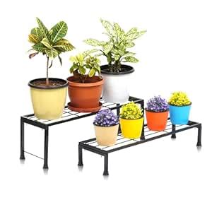 Living Plant Stands with Different Heights - Indoor/Outdoor Metal ...