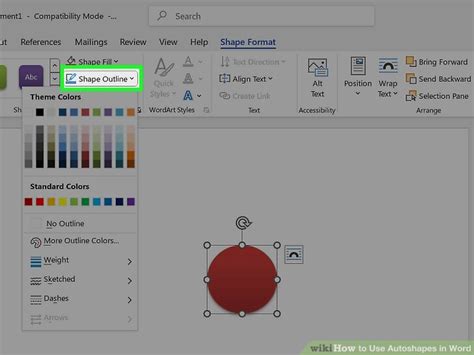 Image result for Word AutoShape
