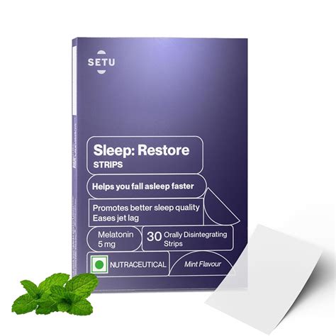 Setu Sleep Restore Melatonin 5mg Orally Dissolving Strips