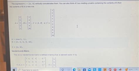 Image result for Matrix Concatenation MATLAB