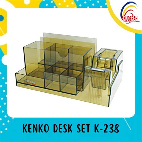 Jual Kenko Desk Set / Pen Organizer / Stationery Organizer K-238 (PCS) | Shopee Indonesia