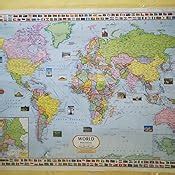 Buy World Map : Political | Laminated Both Sides | 70 x 100 cm ( Big ...