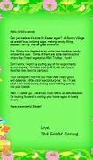 Image result for Letters From Easter Bunny Free