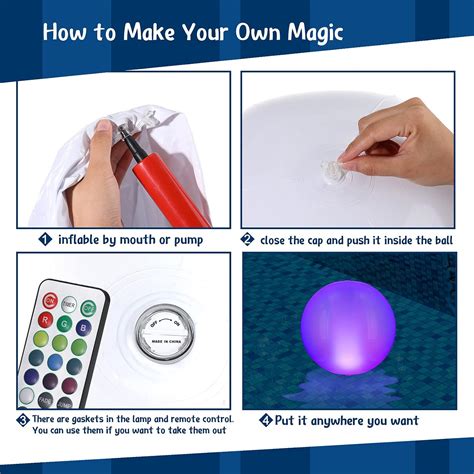 Image result for Floating LED Pool Light Ball