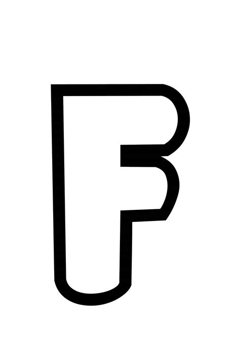 The Letter F In Bubble Letters