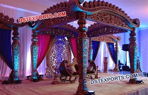 Indian Wedding Mandaps.Punjabi Wedding Accessories, Stage Decorations ...