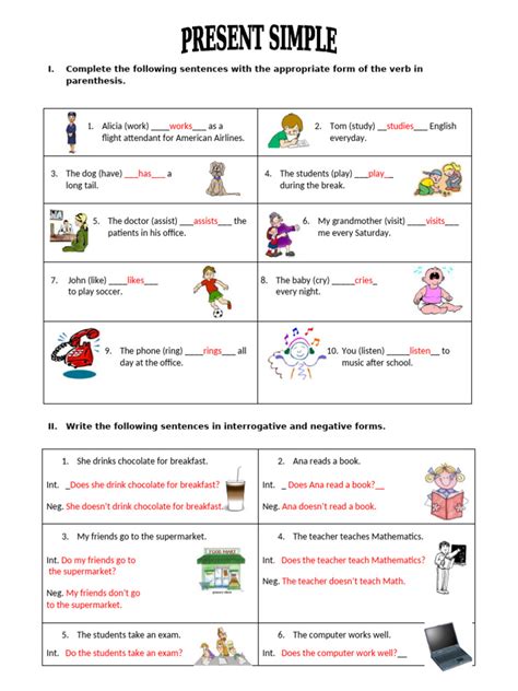 Image result for Fun Activities to Practice Simple Present