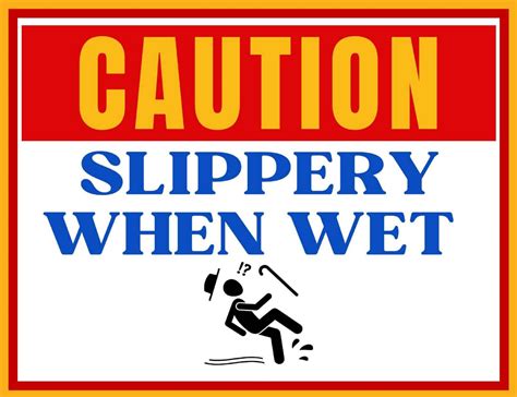 Printable Wet Epoxy Floor Sign