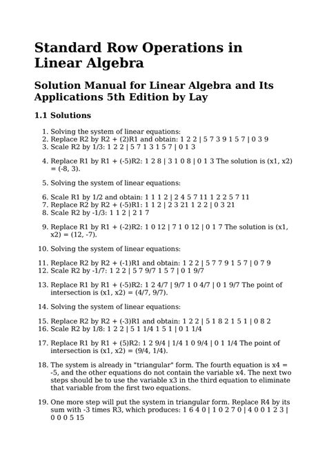 Solving Systems of Linear Equations Algebraically 的图像结果