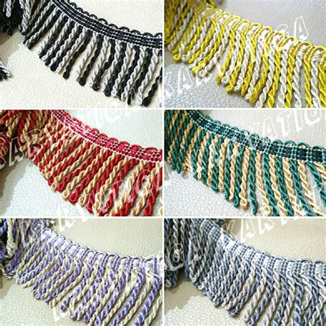 Jual Renda Rumbai Tambang/Curly Lebar 6 cm Kode 9966 - Warna (15 Meter ...