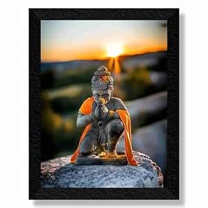 SAF Hanuman religious wall painting for Wall Decoration - 3d modern art ...
