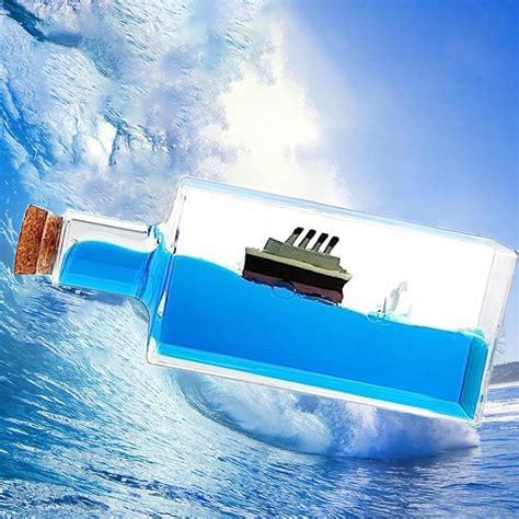 Kresal Cruise Ship Fluid Drift Bottle, Cruise Ship That Never Sinks ...