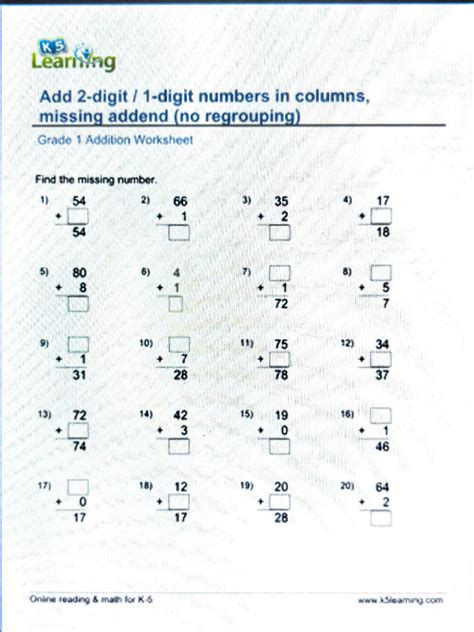 Math Addition Worksheets 的图像结果
