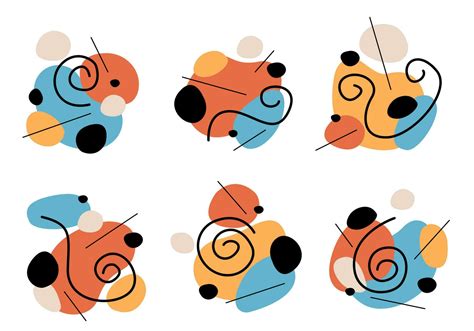 Vector set of abstract creative backgrounds in a minimalistic style ...