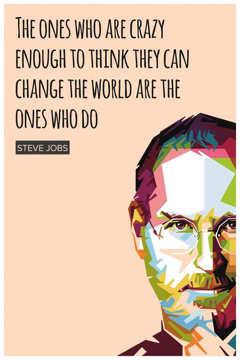 Inephos Laminated Vinyl Print Steve Jobs The Ones Who are Crazy Enough ...