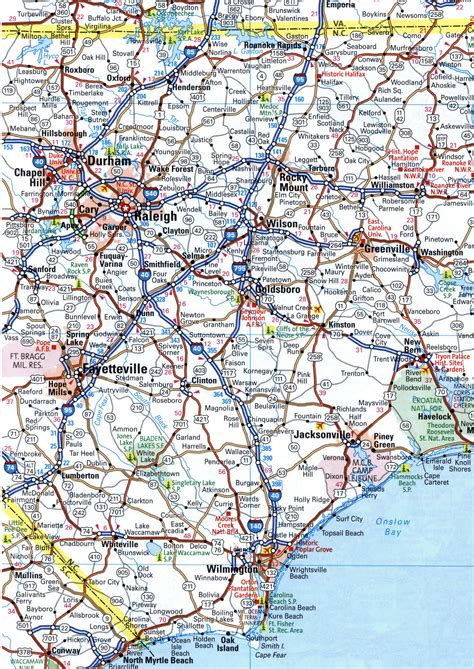 Map I-40 interstate highway California, Arizona, New Mexico, Texas ...