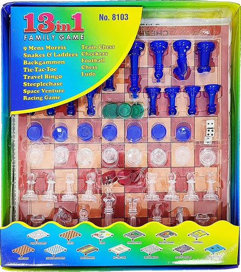 Buy Plutofit® 13 in 1 Family Game Including Chess, Backgammon, Ludo ...