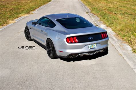 Ingot Silver Mustang on Velgen Wheels satin Black VMB6 | 2015+ S550 Mustang Forum (GT, EcoBoost ...